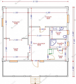 План дома из СИП панелей фото 2